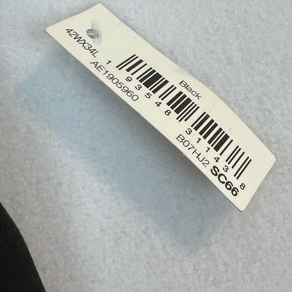 Amazon Essentials Men's Black Straight Everyday/Golf Pants 42W X 34L (XXL) NWT - Picture 6 of 11